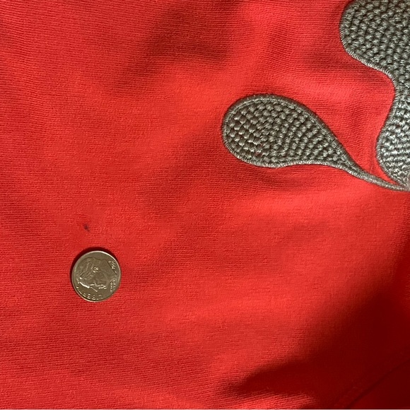 Helly Hanson full zip hoody sweatshirt 77 logo drawstring lined hood Medium red - Picture 9 of 10